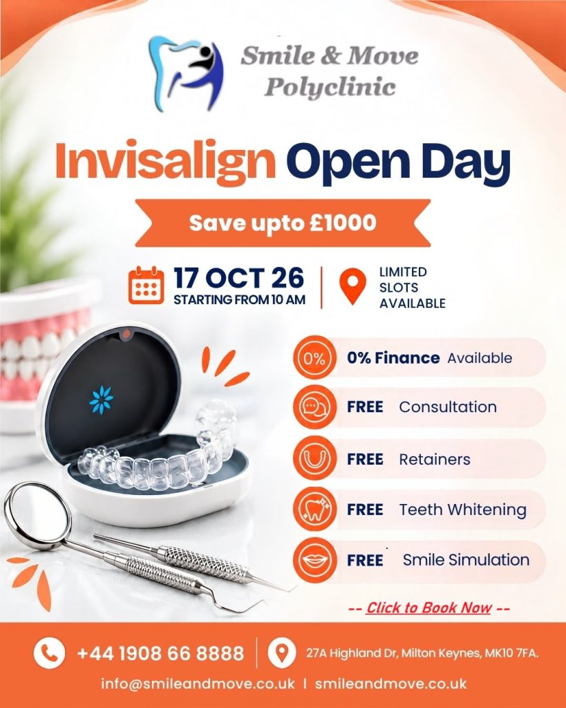 Invisalign Open Day at Smile and Move Polyclinic on 17th Oct 2026